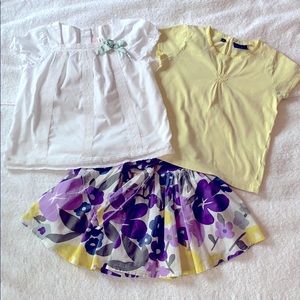 Girls Size 5-6 Mini Boden/Janie and Jack 3-Piece Bundle